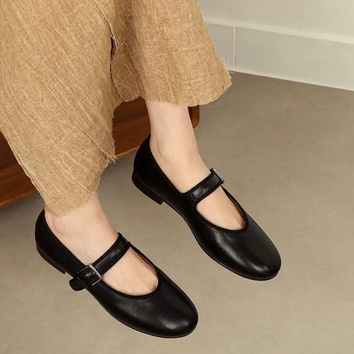 Damen elegante Ballerinas mit modischem Riemchen R&B