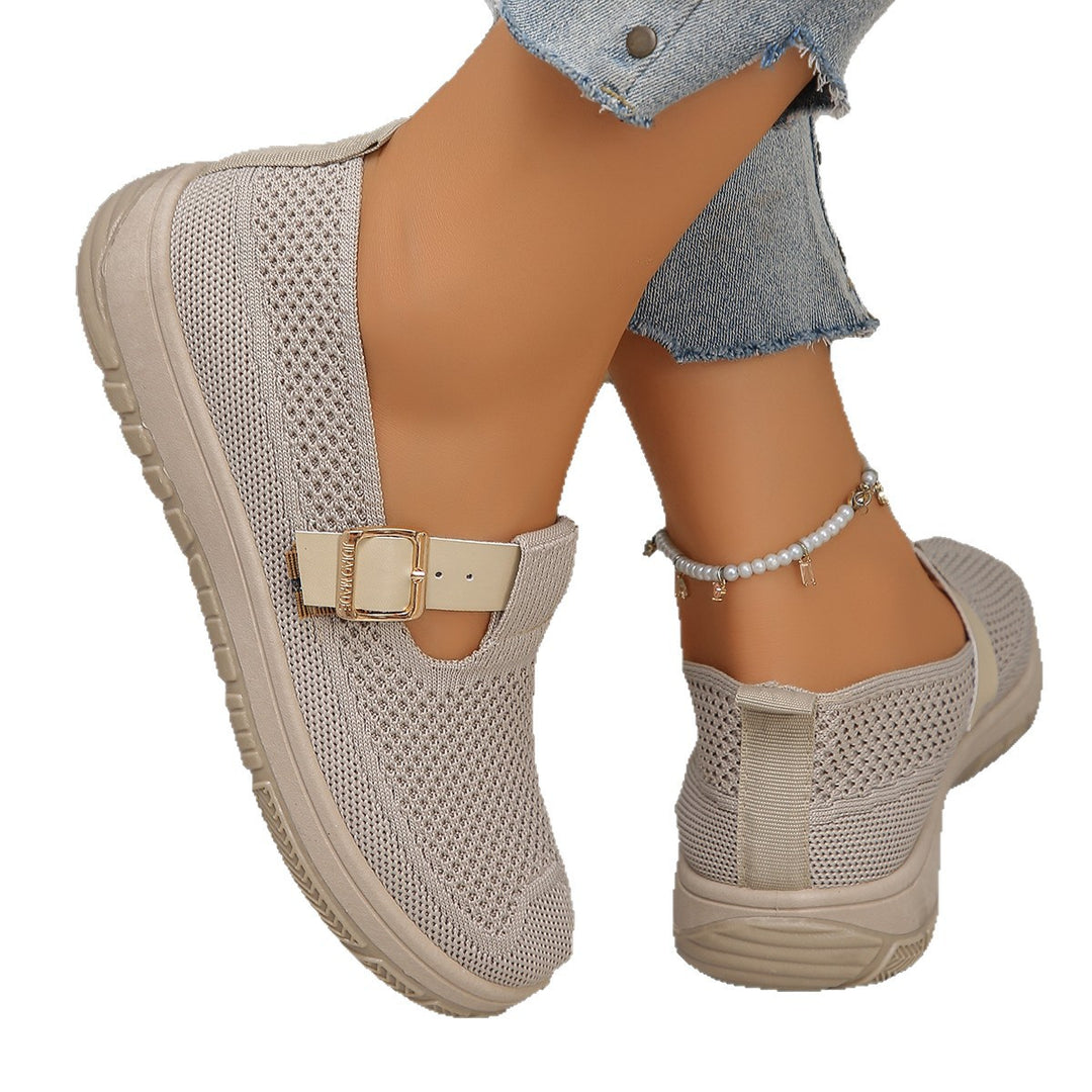 Damen atmungsaktive Schnürschuhe mit sportlichem Design und komfortablem Fußbett R&B