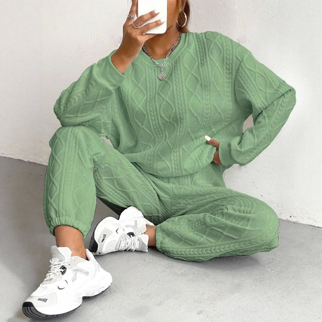 Damen gemütlicher Strickanzug R&B