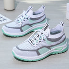 Damen Atmungsaktive Mesh-Laufschuhe mit elastischer Schnürung R&B