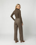 Damen Rollkragen Wollpullover für Herbst und Winter Mode