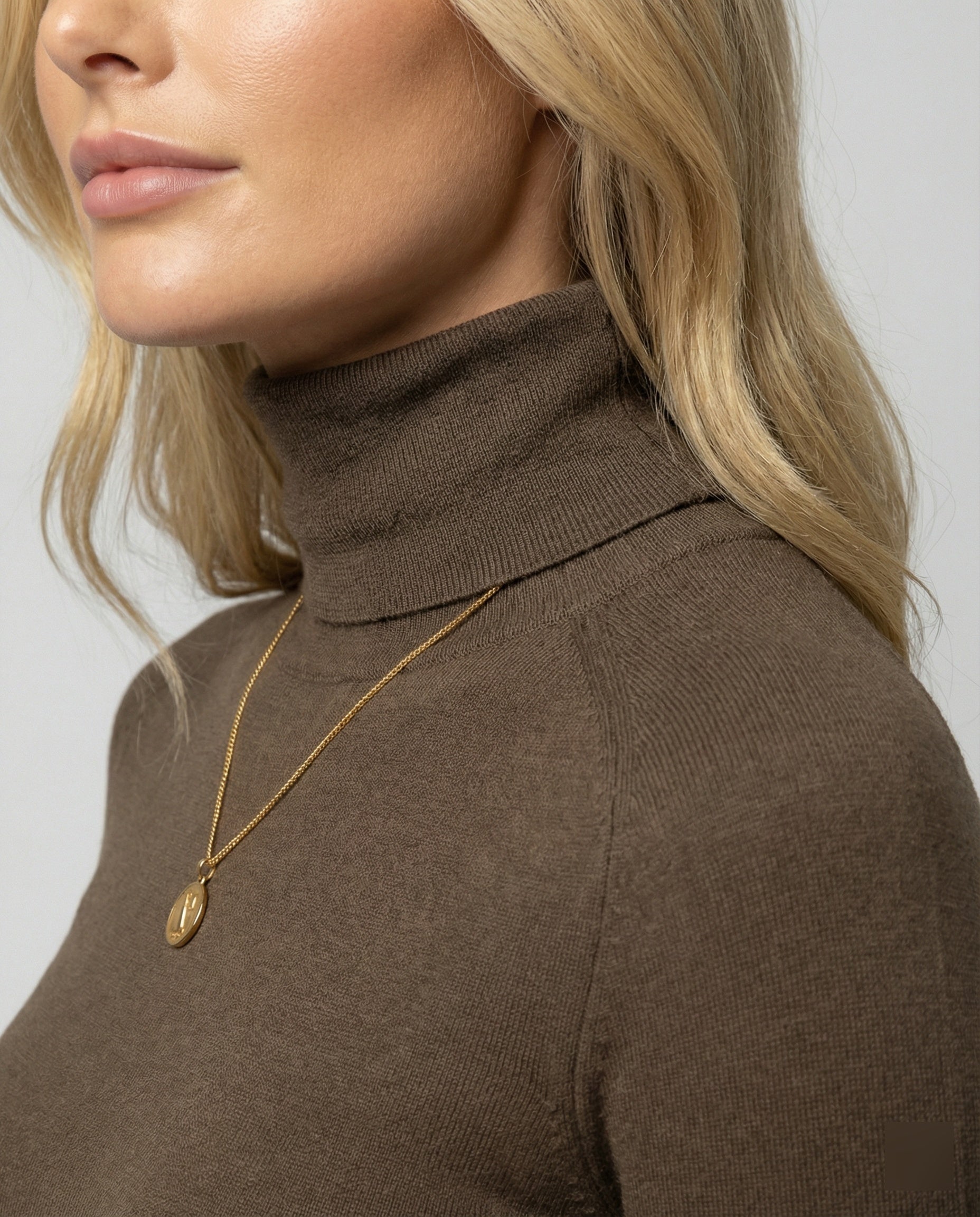 Damen Rollkragen Wollpullover für Herbst und Winter Mode