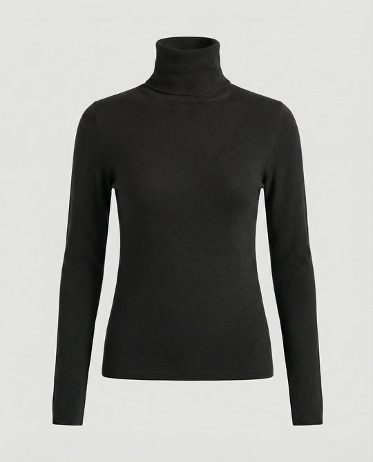 Damen Rollkragen Wollpullover für Herbst und Winter Mode