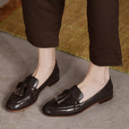 Damen Mokassins mit modischen Quasten und eleganter Sohle