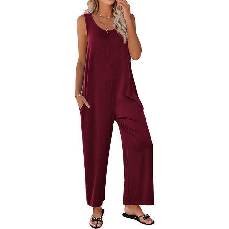 Damen Overall mit weit geschnittenem Bein R&B