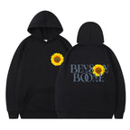 Damen Kapuzenpullover mit einzigartigem Sonnenblumenmotiv und bequemer Passform