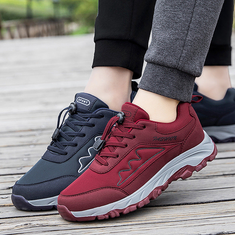 Damen Sportliche Freizeitschuhe mit rutschfestem Profil und elastischem Schnellverschluss R&B