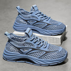 Damen leichte Sport Sneakers mit atmungsaktivem Mesh-Obermaterial und dämpfender Sohle