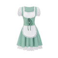Damen Dirndlkleid mit traditionellem Karomuster und romantischen Rüschendetails R&B
