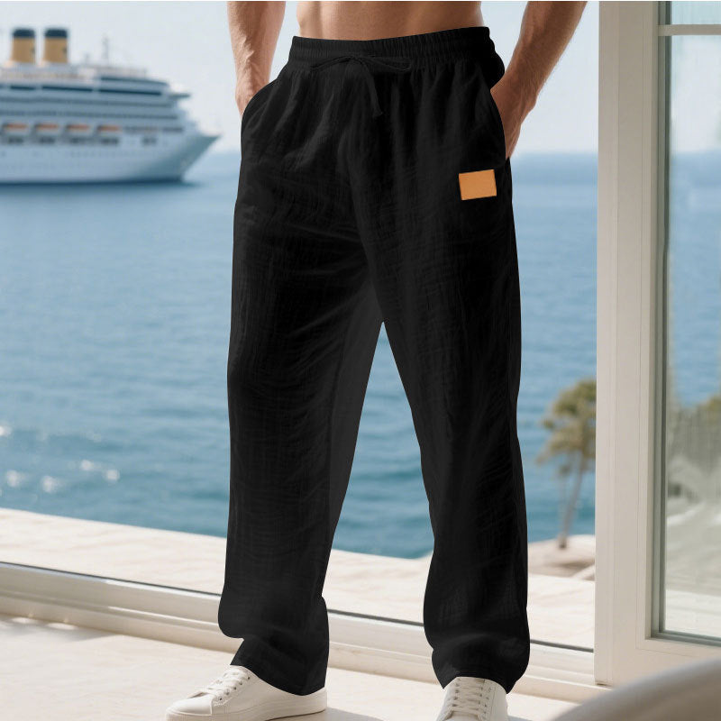 Herren Bequeme und luftige Sommerhose aus leichtem Leinenmaterial R&B