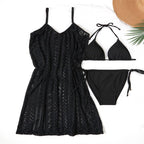 Damen Strandschcover mit eleganter Spitze und raffinierten Details R&B