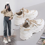 Damen Sportliche Chunky Sneakers mit atmungsaktiver Mesh-Oberfläche und starker Dämpfung R&B