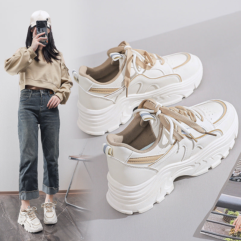 Damen Sportliche Chunky Sneakers mit atmungsaktiver Mesh-Oberfläche und starker Dämpfung R&B