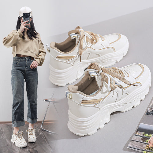 Damen Sportliche Chunky Sneakers mit atmungsaktiver Mesh-Oberfläche und starker Dämpfung R&B