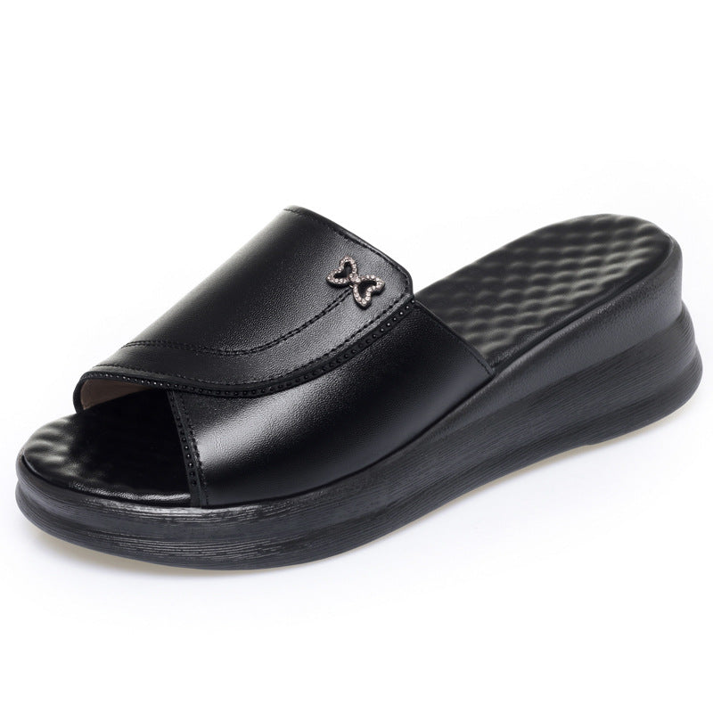 Damen Bequeme Plattform-Riemensandalen mit stilvollem Detail R&B
