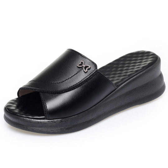 Damen Bequeme Plattform-Riemensandalen mit stilvollem Detail R&B