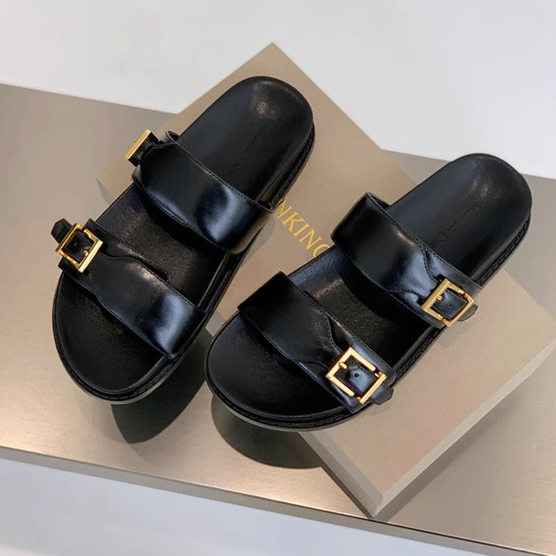 Damen modische Badeschuhe mit verstellbaren Schnallen R&B