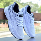 Damen Sportliche Lightweight Sneakers mit atmungsaktivem Mesh-Obermaterial R&B