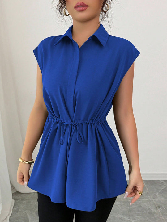 Damen lässige Bluse mit tailliertem Schnitt R&B