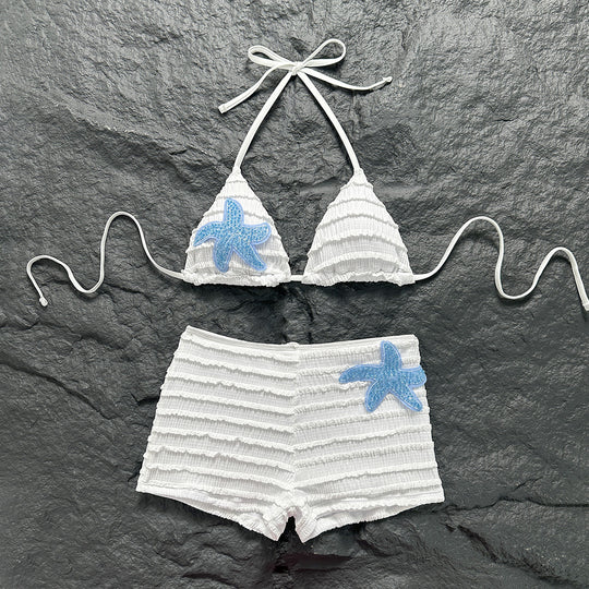 Damen Bikini mit Rüschendesign und bezaubernden Applikationen R&B