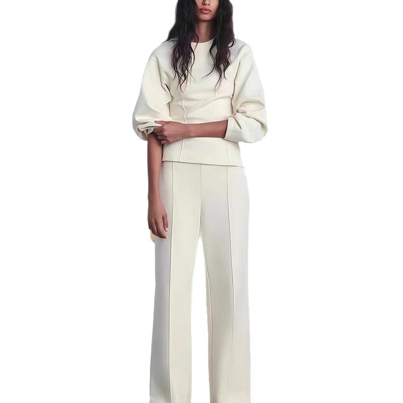 Damen Modisches Oversized-Set mit Ballonärmeln und eleganten Schnitt R&B