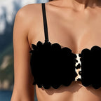 Damen Bikini-Set mit gepolstertem Oberteil und hohem Beinausschnitt R&B
