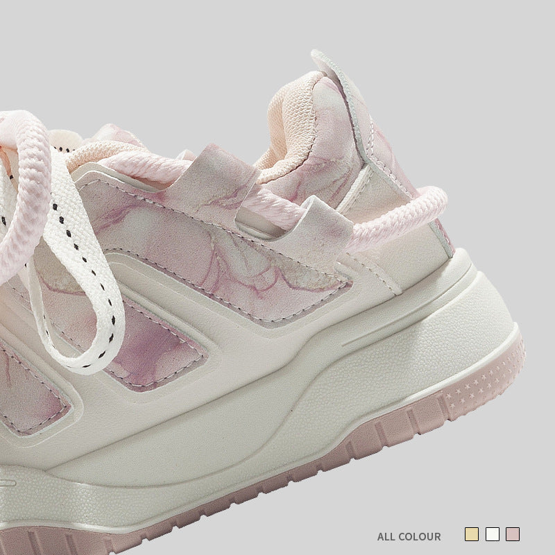 Damen Sportliche Sneakers mit innovativer Oberflächenstruktur und elastischer Schnürung