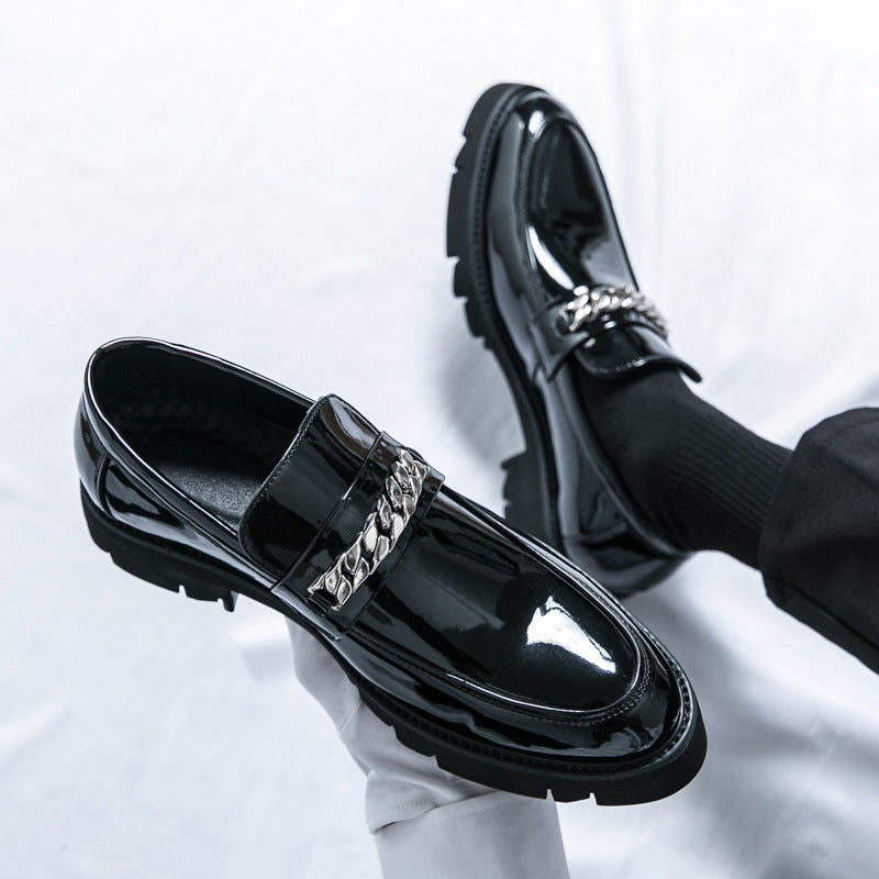 Damen Elegante und stilvolle Mokassins mit Ketten-Detail R&B