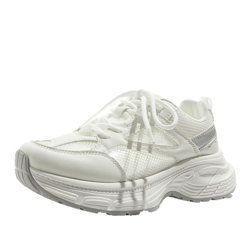 Damen Lauf-Sneaker mit atmungsaktivem Mesh-Obermaterial und stoßdämpfender Sohle