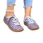 Damen Sneakers mit buntem Ethno-Muster und rutschfester Sohle R&B