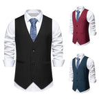Herren elegante Anzugweste mit modernem Schnitt und praktischen Taschen R&B