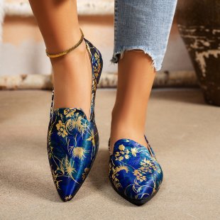 Damen Ballerinas mit eleganter Tweed-Oberfläche R&B