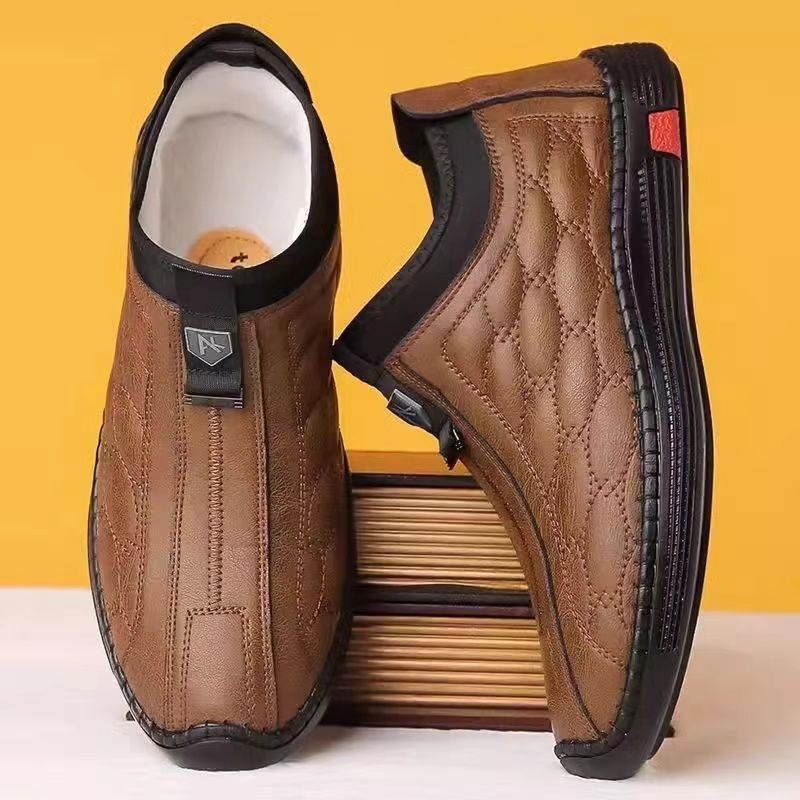 Herren Modische und bequeme Stiefeletten mit seitlichem Reißverschluss und weicher Dämpfung R&B