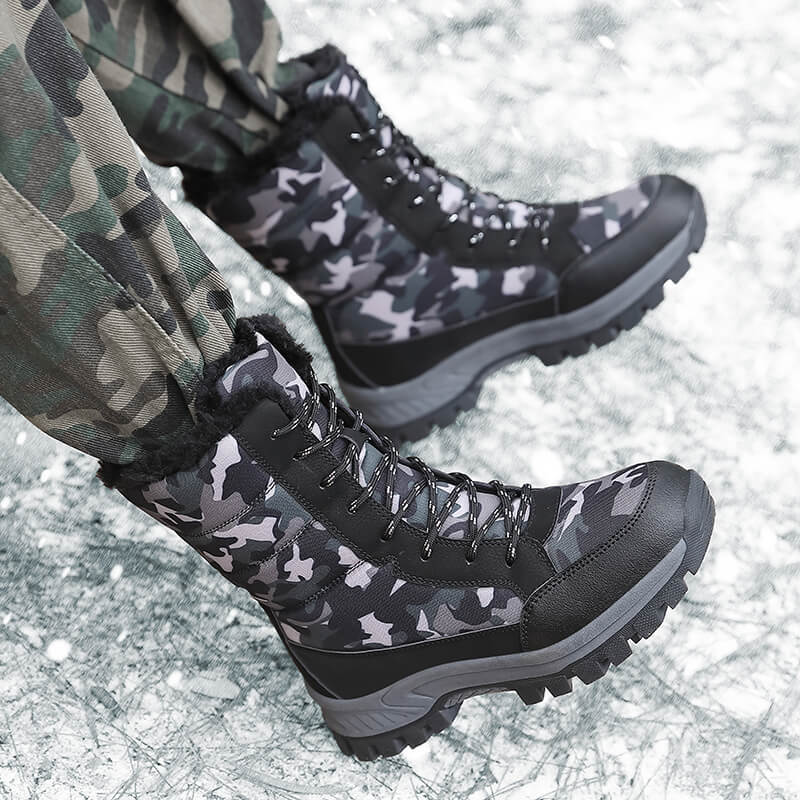 Damengefütterte Winterboots mit isolierendem Innenfutter und rutschfester Profilsohle R&B