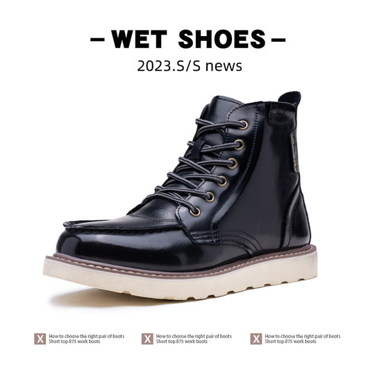 Damen Modische Arbeitsstiefel mit strapazierfähigem Obermaterial und rutschfester Sohle R&B