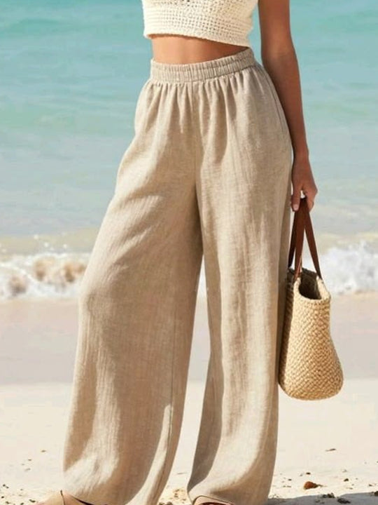 Damen weite Leinenhose R&B