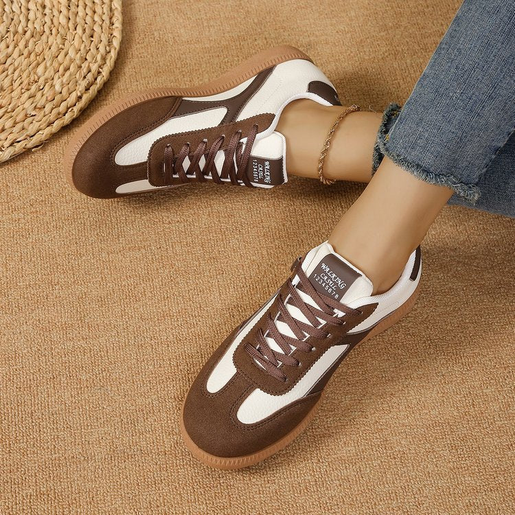 Damen modische Sneaker mit retro-inspiriertem Design und attraktiven Farbdetails R&B