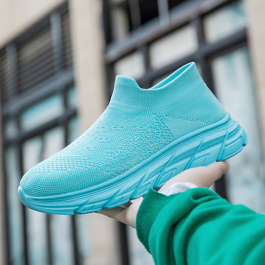 Damen Hochleistungs-Sneaker mit flexiblem Strick-Obermaterial und dämpfender Sohle R&B