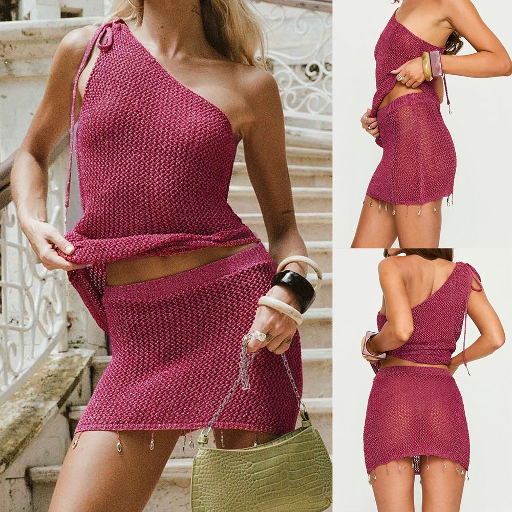 Damen Baderock und Strickjacke R&B