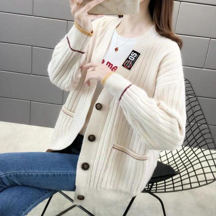 Damen Strickjacke mit strukturiertem Rippmuster und praktischen Taschen R&B