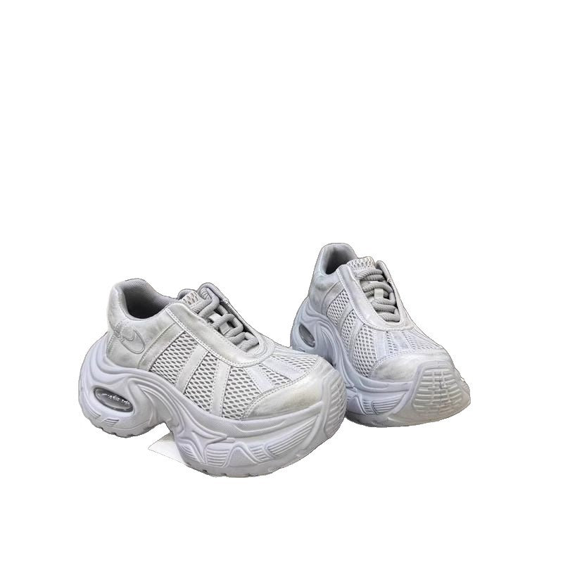 Damen Sportliche Chunky Sneakers mit atmungsaktiven Mesh-Einsätzen