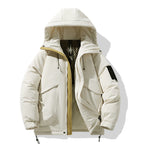 Damen Winter-Pufferjacke mit isolierendem Innenfutter und verstellbarem Kapuzensystem