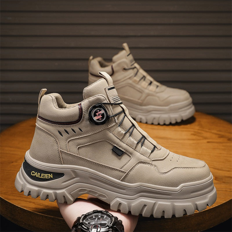 Damen Sportliche High-Top Sneakers mit innovativem Verschlusssystem und rutschfester Sohle