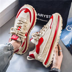 Damen modische Sneakers mit strukturierter Surface und stabiler Sohle