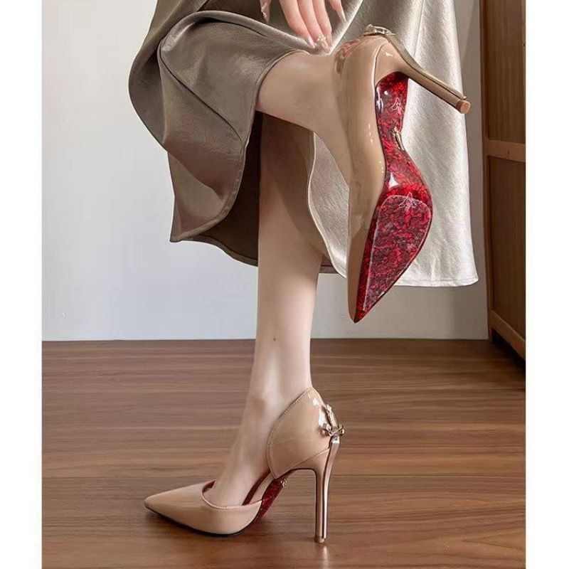 Damen spitze High Heel Pumps mit verstellbarem Riemen R&B