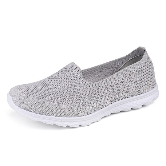 Damen nan nahtloser Komfort-Schlupfschuh mit elastischem Maschenobermaterial und gedämpfter Laufsohle R&B