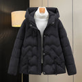 Damen Steppjacke mit Kapuze und Eingrifftaschen R&B