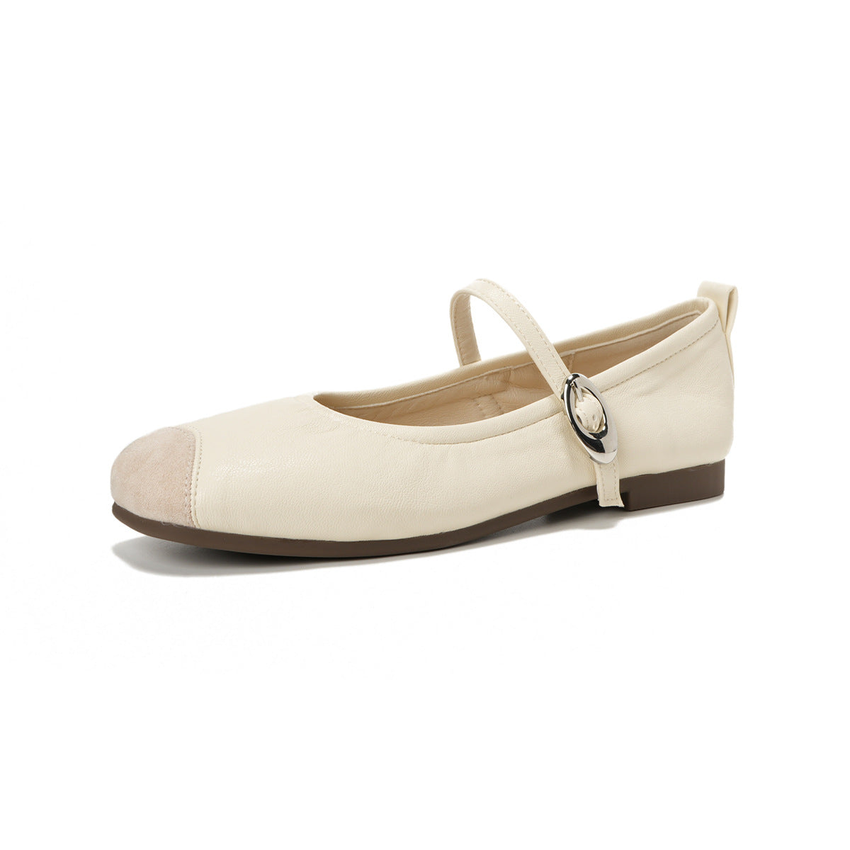 Damen Ballerinas mit modischem Riemchen und edler Schnallenverzierung