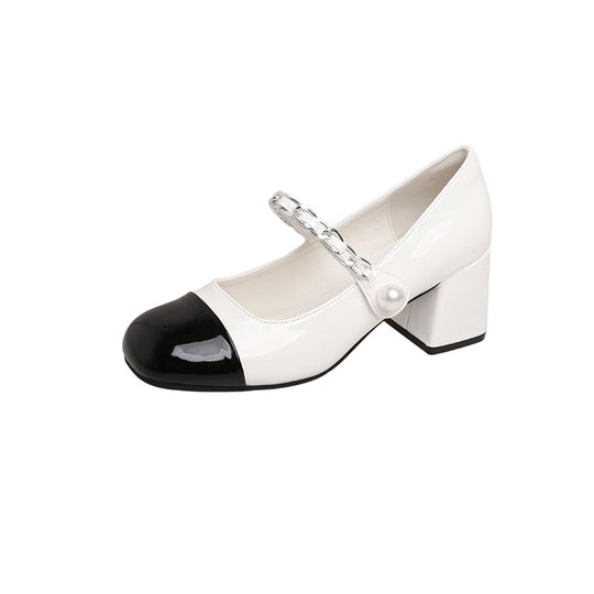 Damen Elegante Slingback-Pumps mit Perlenakzent R&B