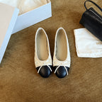 Damen Ballerinas mit elegantem Schleifendetail aus hochwertigem Leder R&B